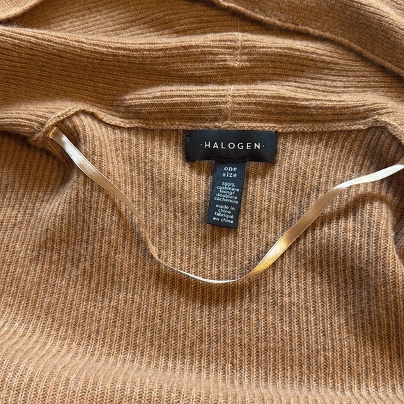 Halogen Cashmere Shawl Sweater One Size - Picture 9 of 9